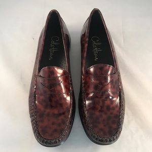 Cole Haan Tortoise Shell Penny Loafers